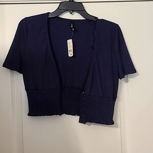 Navy blue cardigan